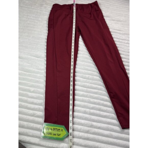 Shein Butt Lifting Shapewear Burgundy Stretch Full Length Leggings Women's XL - Picture 2 of 13